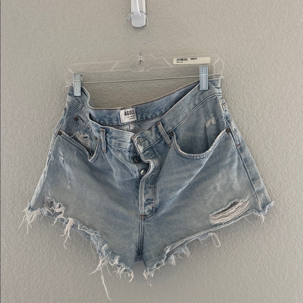 Agolde Parker High-Rise Jean Shorts
